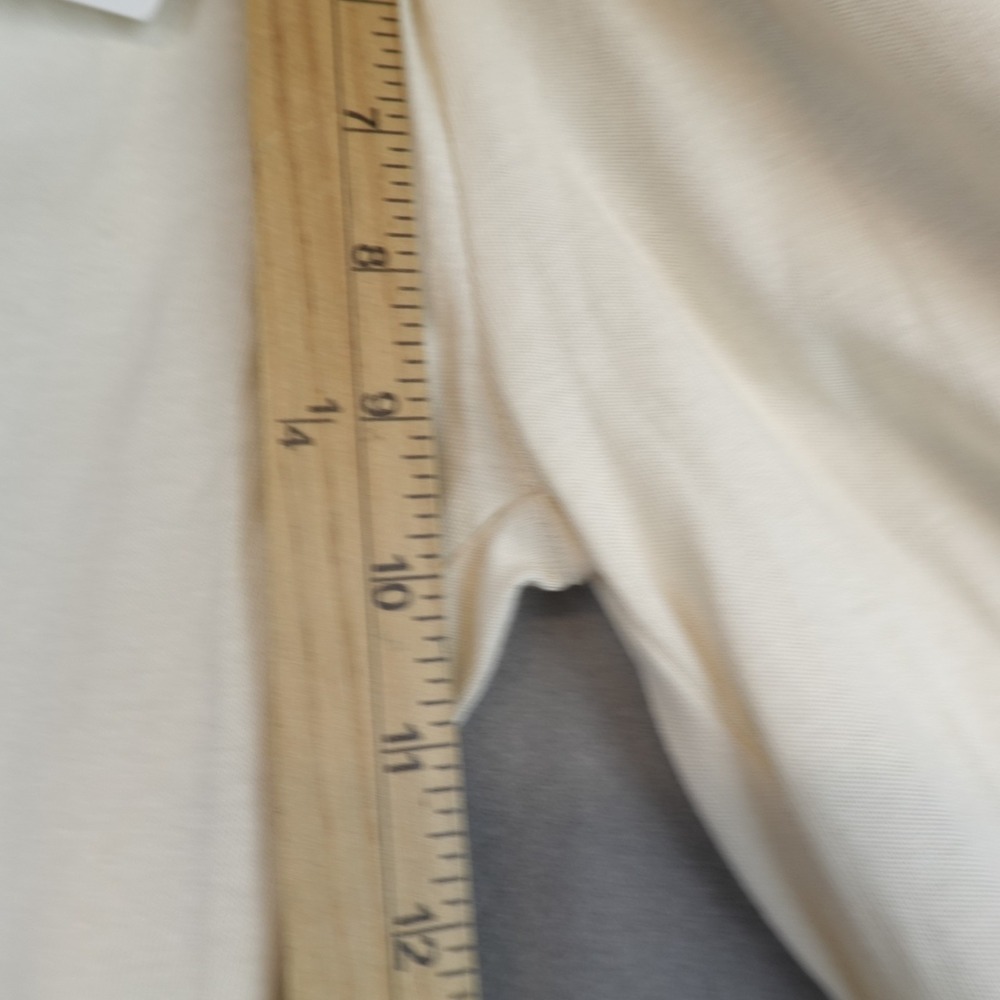 NWT ZARA Pants Flare Pull On High Rise Wide Leg Girls 9/10 Ivory Elastic Waist - Picture 4 of 8